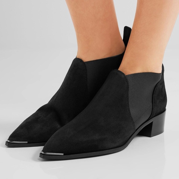 Acne Studios Shoes - ACNE STUDIOS Jenny Suede Boots black